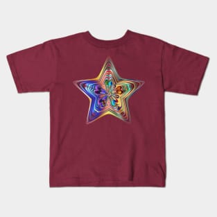 Colorful Prismatic Chromatic Rainbow Shiny Kids T-Shirt